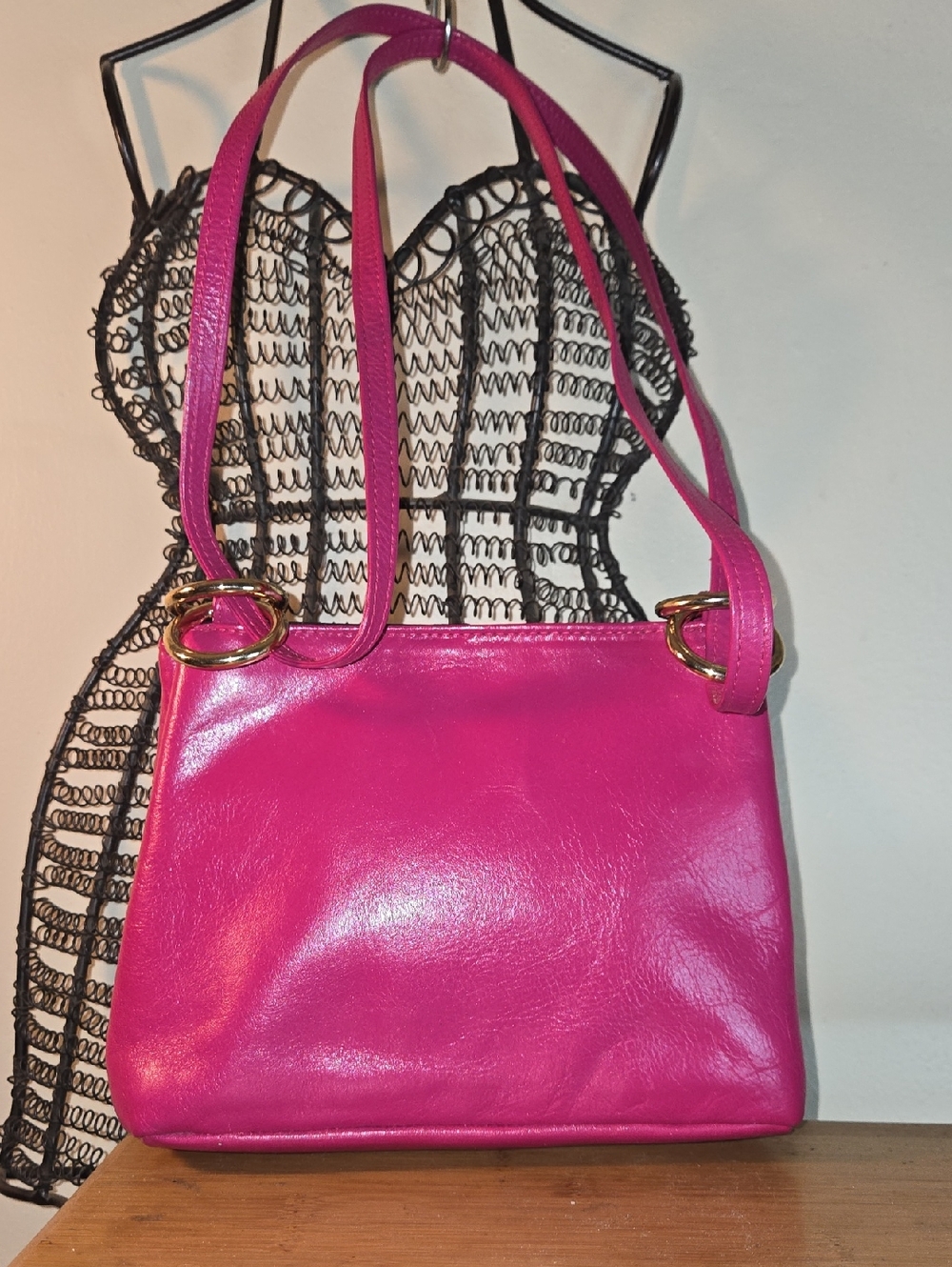 CHAUS Hot Pink Women's Shoulder Bag